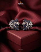Antique Lotus Floral Cluster Earrings