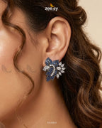 Antique Lotus Floral Cluster Earrings
