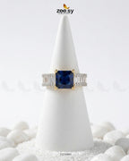Golden Pretty Bold Stone Ring