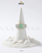 Golden Pretty Bold Stone Ring