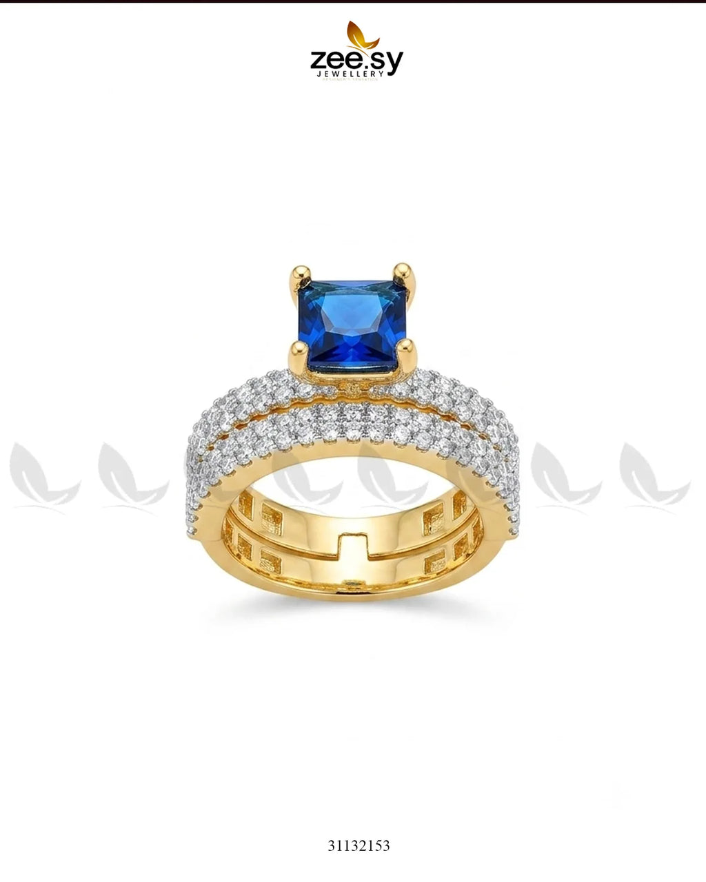 Golden Sensational Bold Stone Ring