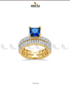 Golden Sensational Bold Stone Ring