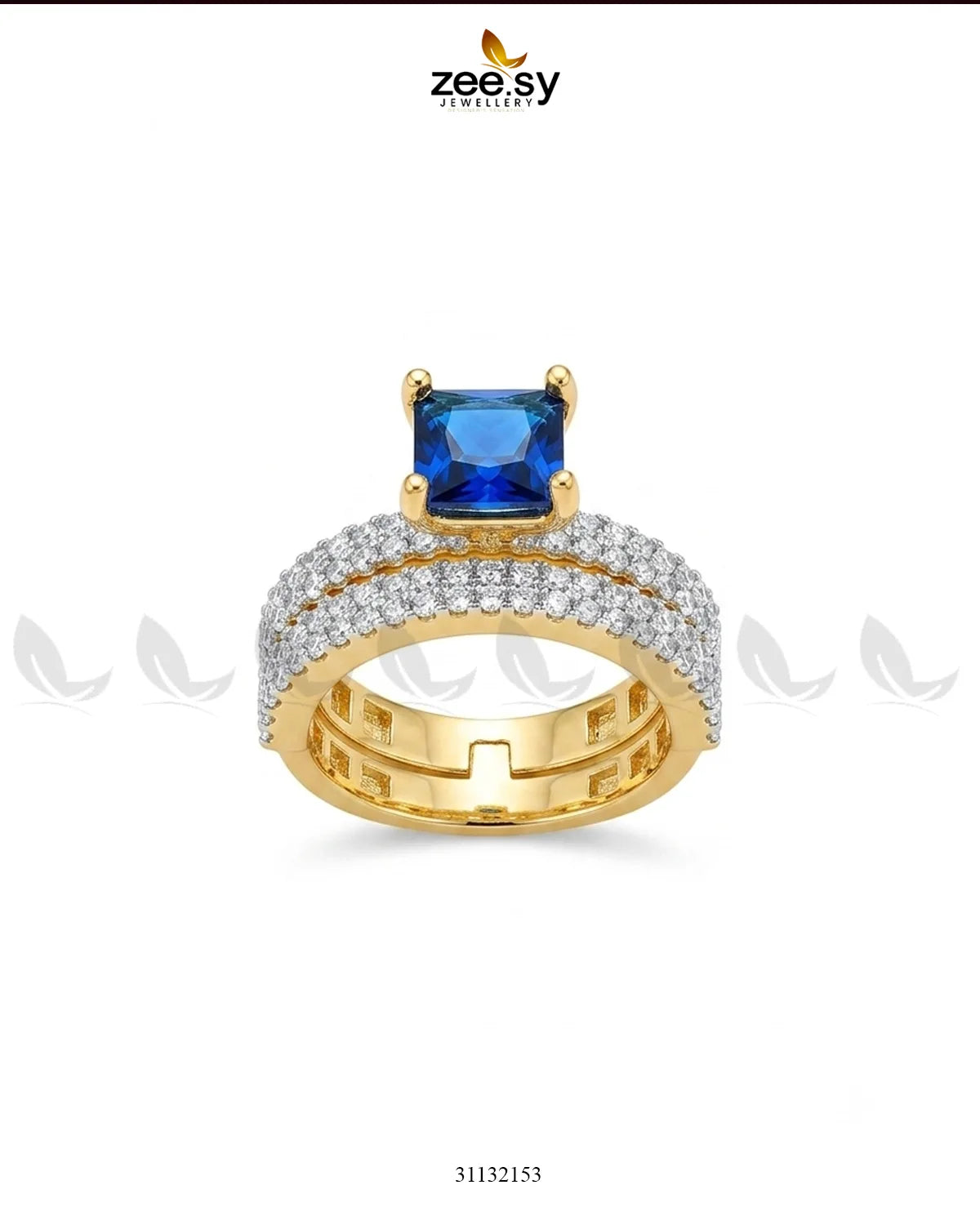Golden Sensational Bold Stone Ring