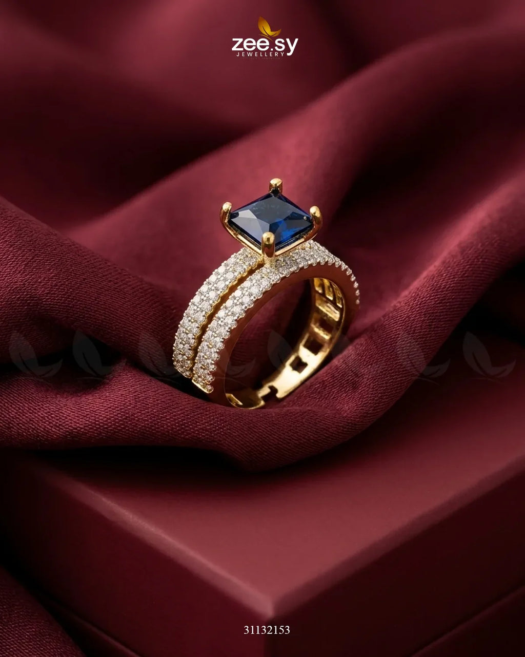 Golden Sensational Bold Stone Ring