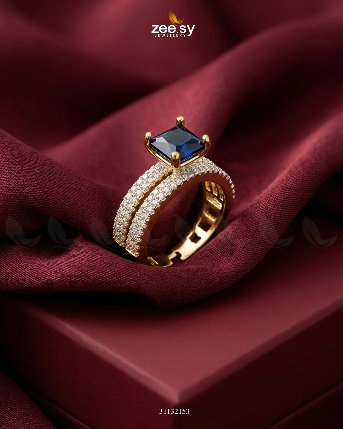Golden Sensational Bold Stone Ring