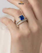 Golden Sensational Bold Stone Ring