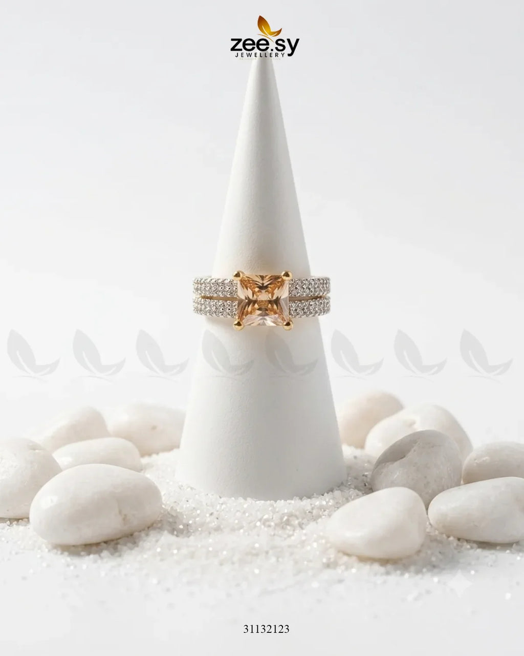 Golden Sensational Bold Stone Ring
