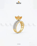 Golden Sensational Bold Stone Ring