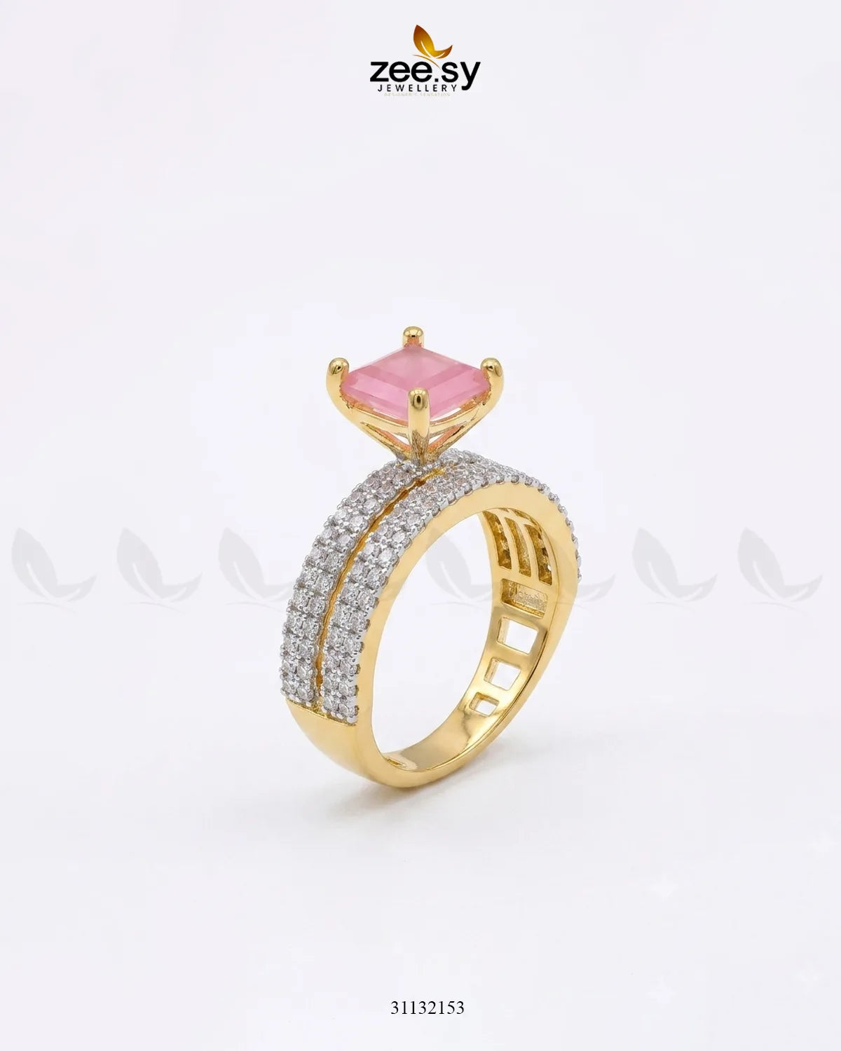 Golden Sensational Bold Stone Ring