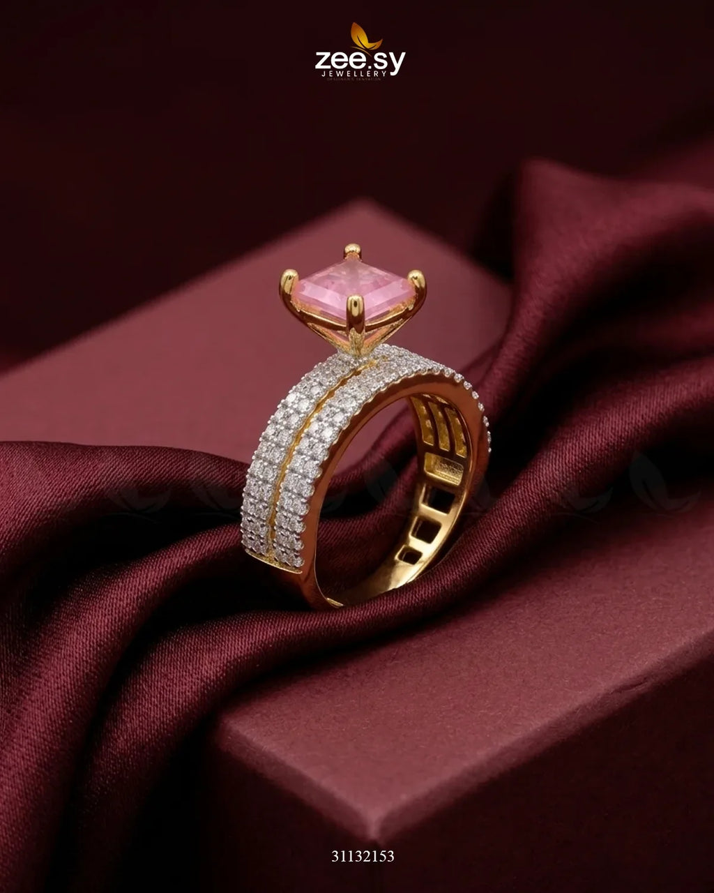 Golden Sensational Bold Stone Ring