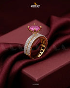 Golden Sensational Bold Stone Ring