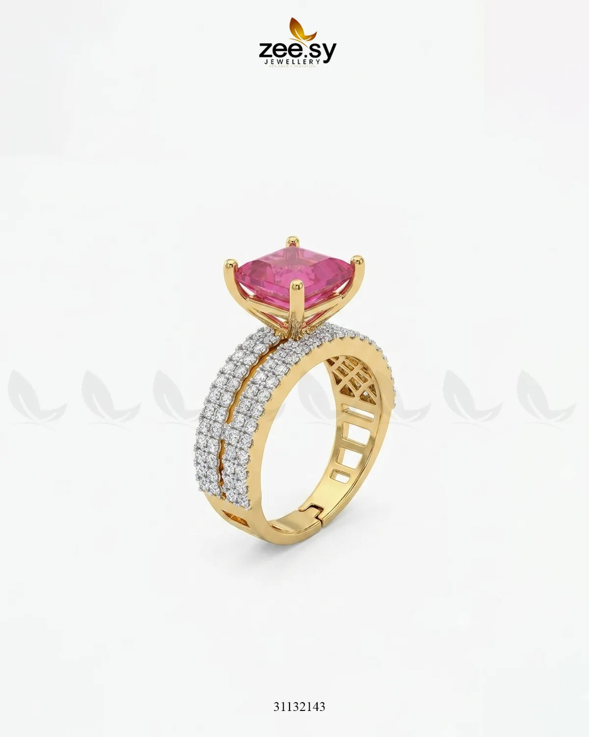 Golden Sensational Bold Stone Ring