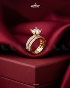 Golden Sensational Bold Stone Ring