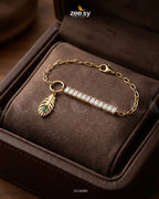 Horizon Leaf Charm Bracelet