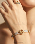 Iconic Crystal Circular Medallion Bracelet