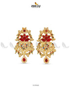 Lotus Floral Beads Earrings