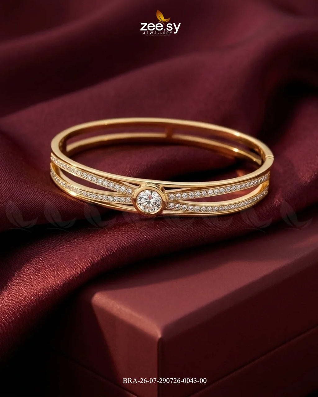 Luxe Infinity Paved Cuff Bracelet