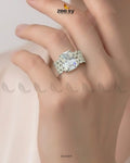Luxurious Uncut Bold Stone Ring