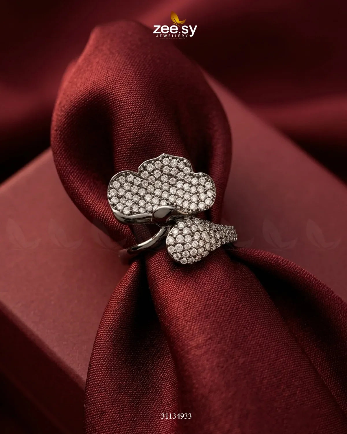 Metallic Statement Gemstone Ring