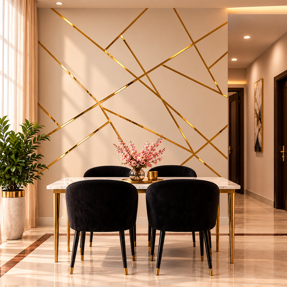 Decorative Acrylic Wall Strips – 8 ft Bundle