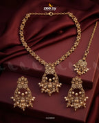 Moon Pearl Stone Necklace Set