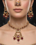 Moon Pearl Stone Necklace Set