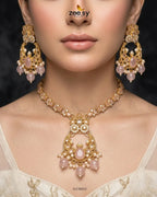 Moon Pearl Stone Necklace Set