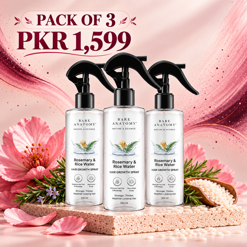 Rosemary & Rice Water Hair Spray – Pack of 3