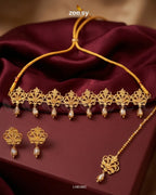 Floral Filigree Traditional Choker Set