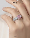 Silver Solitaire Center Stone Ring