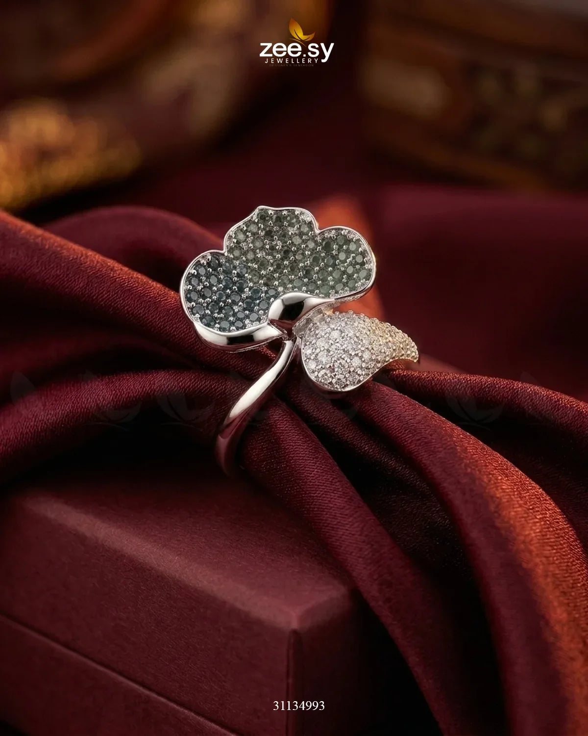 Silver Statement Gemstone Ring