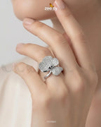 Silver Statement Gemstone Ring