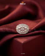Silver Steorra Cluster Pave Ring