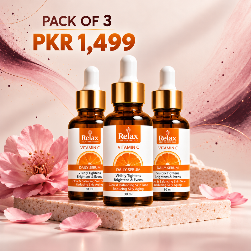 Relax Vitamin C Facial Serum – Pack of 3