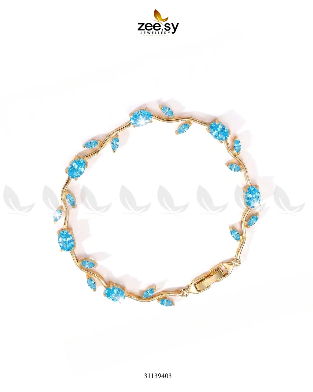 Tulip Cut Stones Floral Bracelet