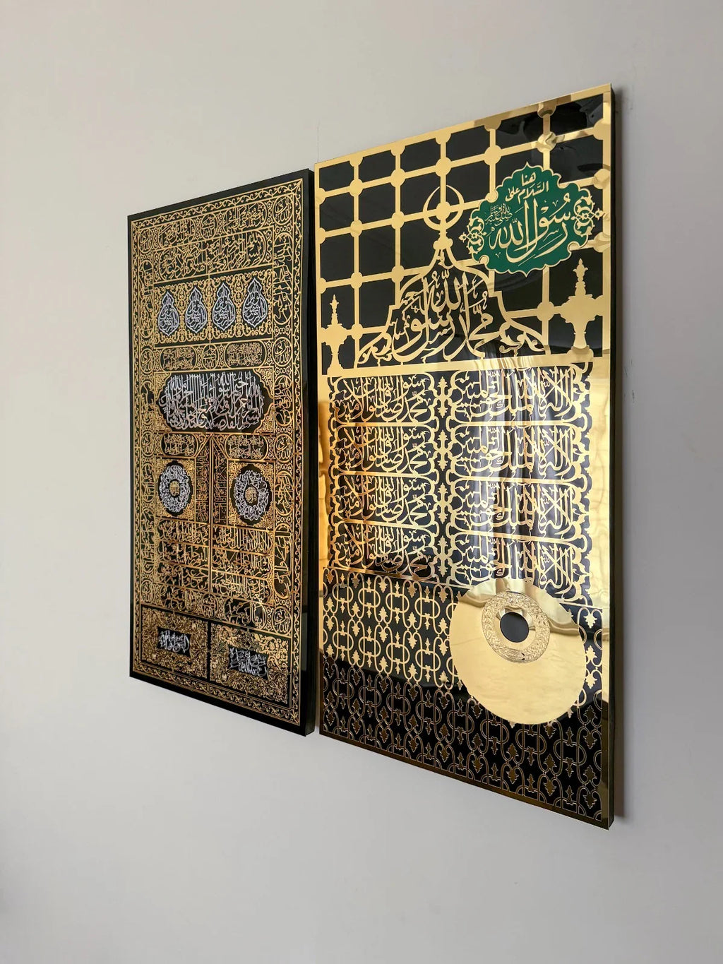 Islamic Makka Kiswah kabaa door| Madina Jali Roza Rasool SAW Islamic Acrylic Wall Decor-Bless Friday Sale