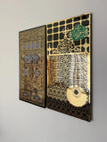 Islamic Makka Kiswah kabaa door| Madina Jali Roza Rasool SAW Islamic Acrylic Wall Decor-Bless Friday Sale